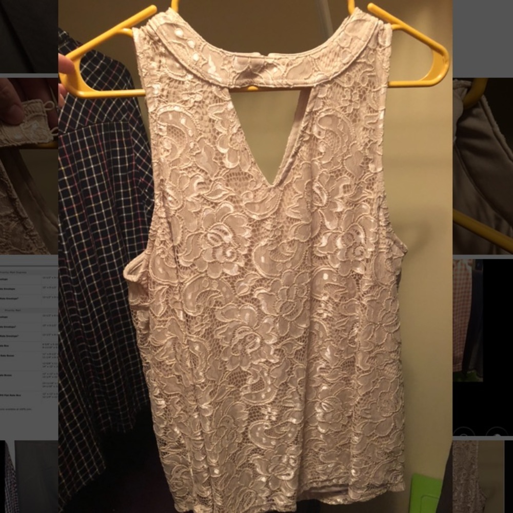 Brand new, never worn, size L, Lace top